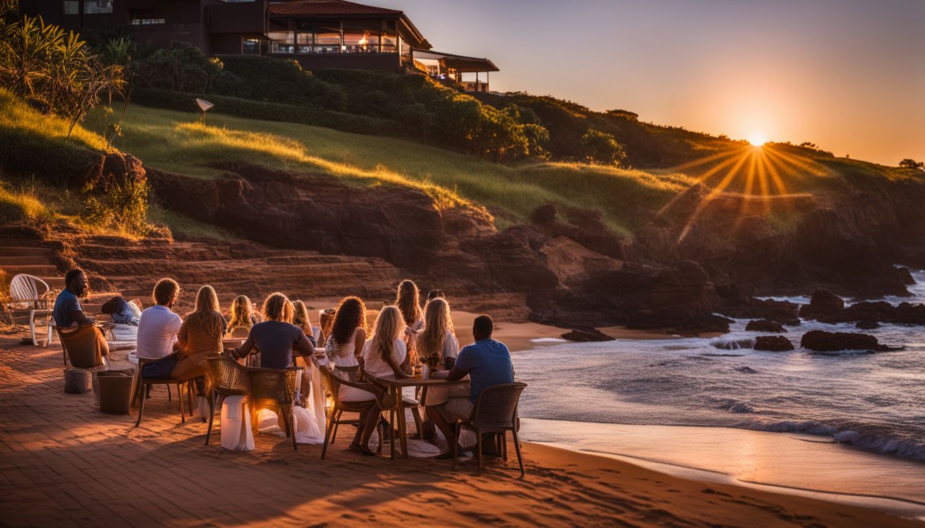 A group of people enjoying a scenic sunset view at The Capital Zimbali.